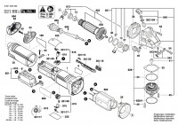 Bosch 3 601 GD0 200 Gws 17-125 Angle Grinder / Eu Spare Parts